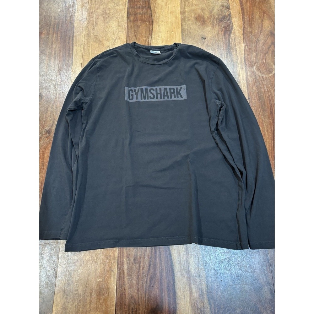 Gymshark Grid Spellout Large Black Performance Cotton Tee Pullover Mens Large